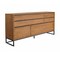 Armen Living Nevada Rustic Oak Wood Sideboard In Balsamico LCNVBUBAL - alternate 3